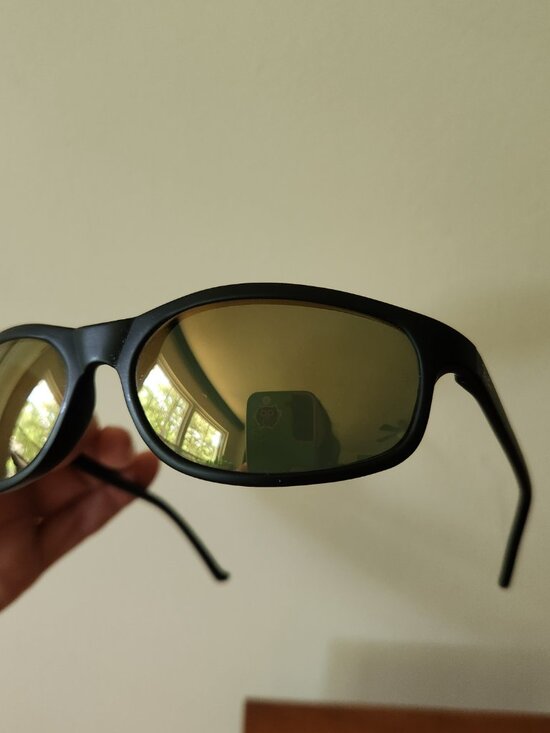 Ray-Ben Bausch & Lomb Lenses W2500 OMAS P S8 Black Sunglasses Gold Mirror Lenses main image 5